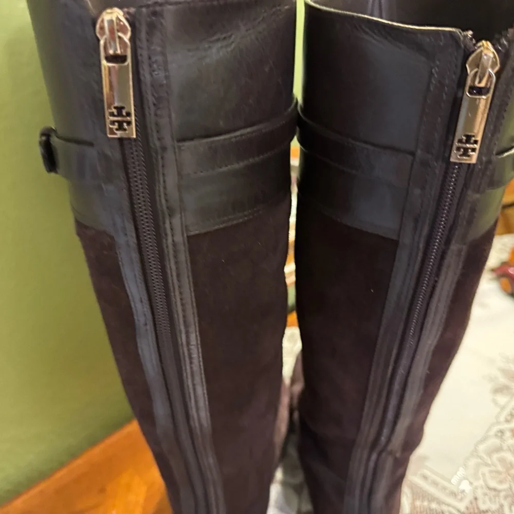 Tory Burch Suede Knee-High Boots